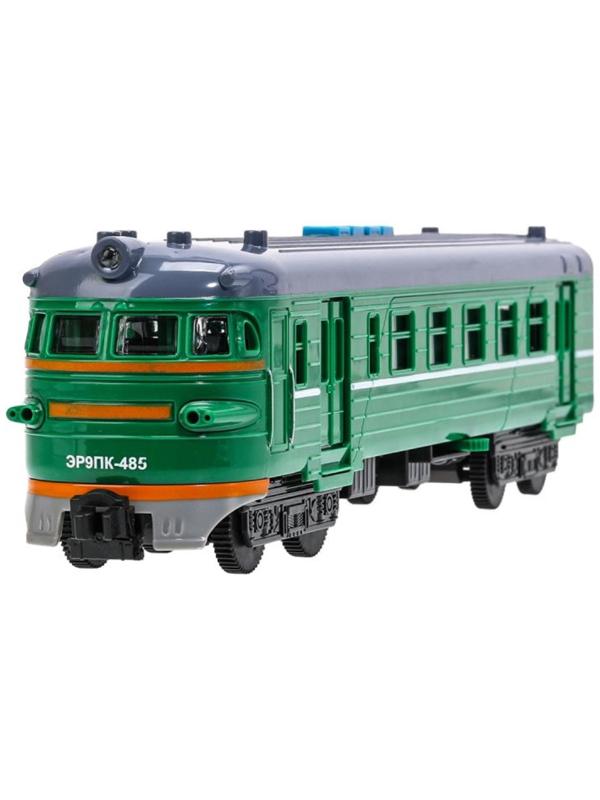 Модель локомотива поезда «Электричка», свет, звук, 30 см, 4 кнопки, инерция