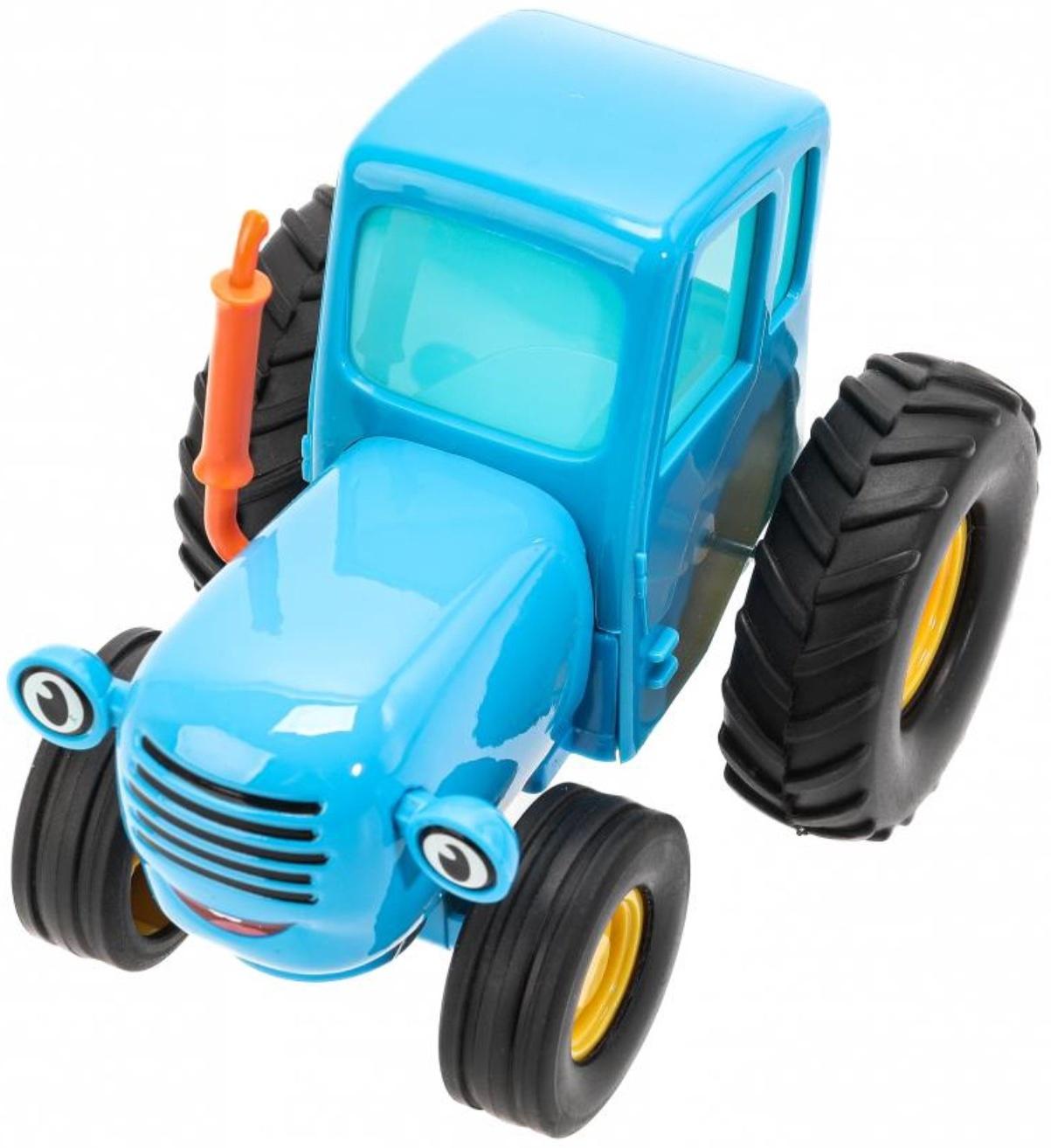 Машинка металлическая «Синий трактор», свет, звук, 11 см, инерция
