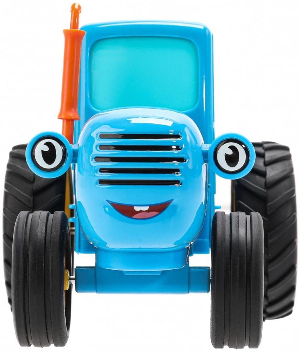 Машинка металлическая «Синий трактор», свет, звук, 11 см, инерция