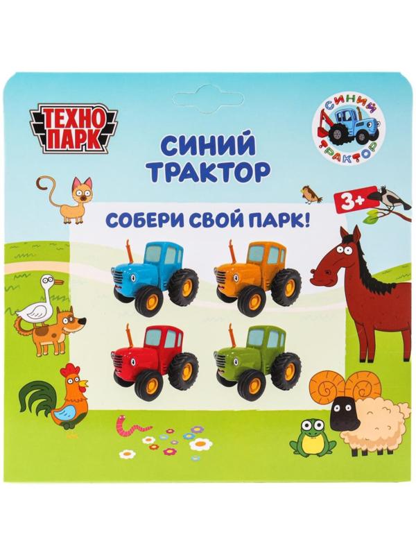 Машинка металлическая «Синий трактор», свет, звук, 11 см, инерция