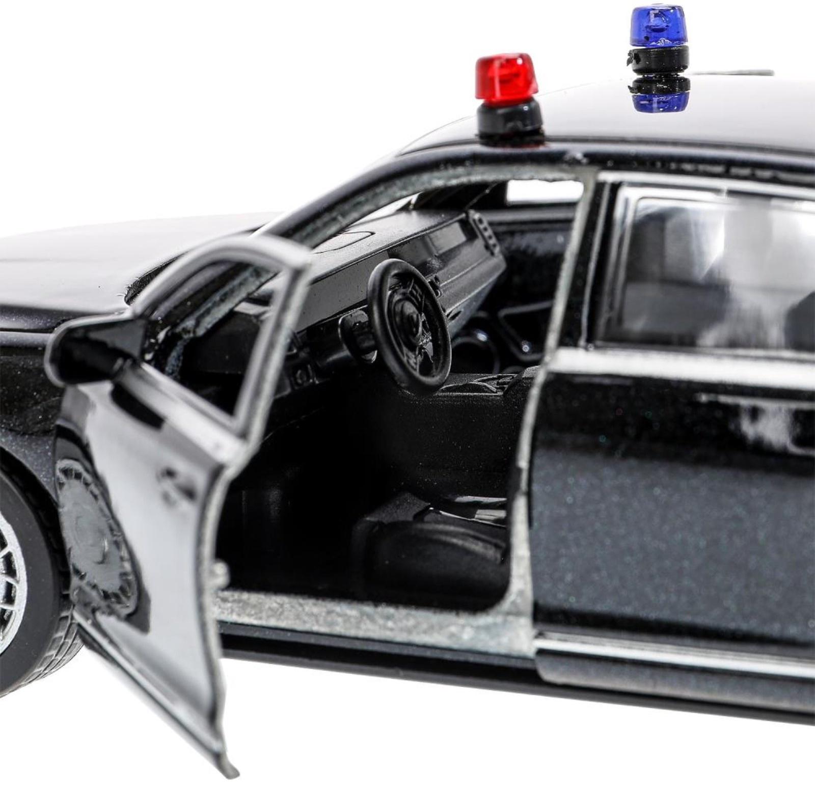 Машинка металлическая «Аурус сенат», открываются двери, багажник, инерция, 13,5 см, черный