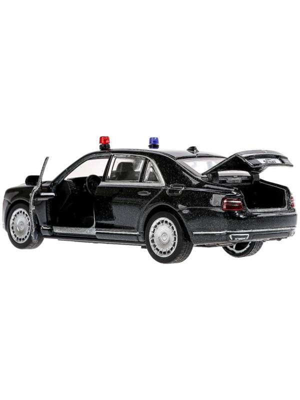 Машинка металлическая «Аурус сенат», открываются двери, багажник, инерция, 13,5 см, черный