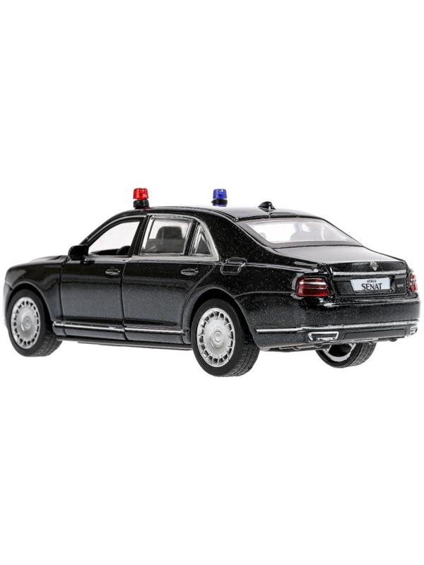 Машинка металлическая «Аурус сенат», открываются двери, багажник, инерция, 13,5 см, черный