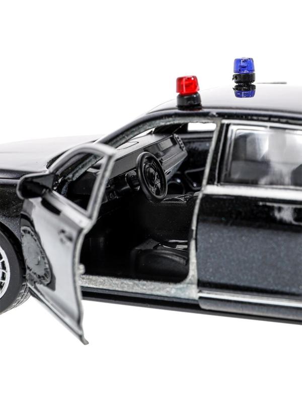 Машинка металлическая «Аурус сенат», открываются двери, багажник, инерция, 13,5 см, черный