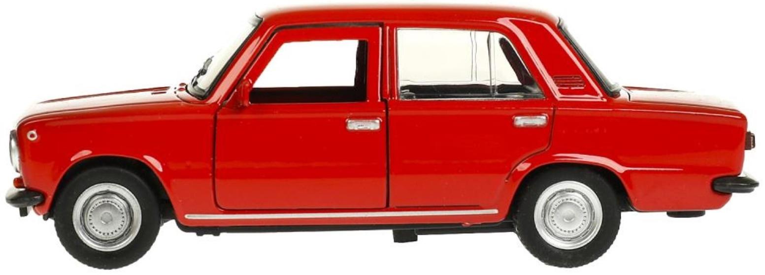 Машинка металлическая «ВАЗ-2101», ретро - модель «Копейка», открываются двери, багажник, инерция, 12 см, красный