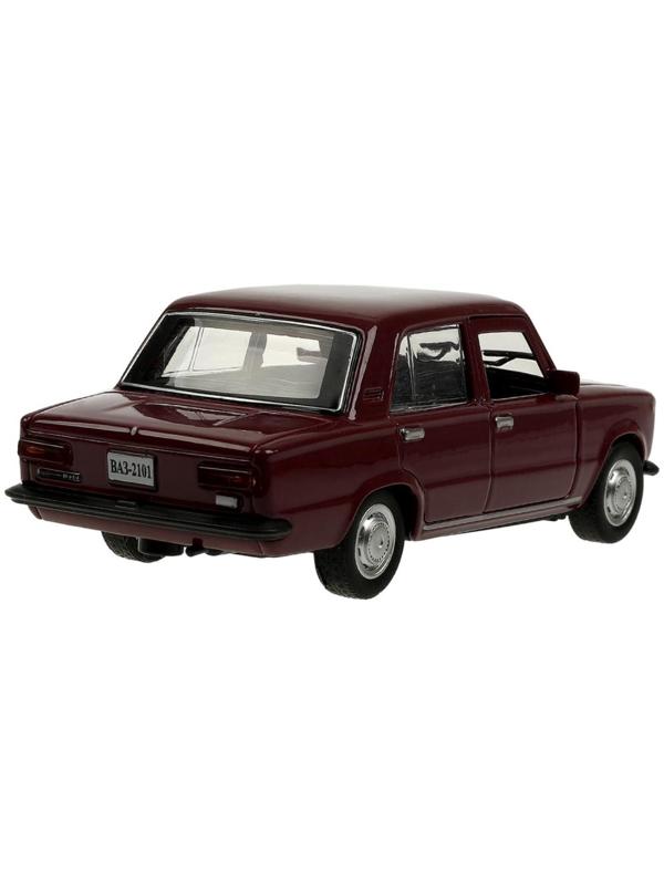 Машинка металлическая «ВАЗ-2101», ретро - модель «Копейка», открываются двери, багажник, инерция, 12 см, фиолетовый