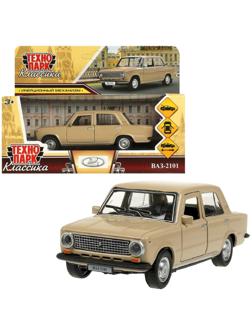 Машинка металлическая «ВАЗ-2101», ретро - модель «Копейка», открываются двери, багажник, инерция, 12 см, бежевый