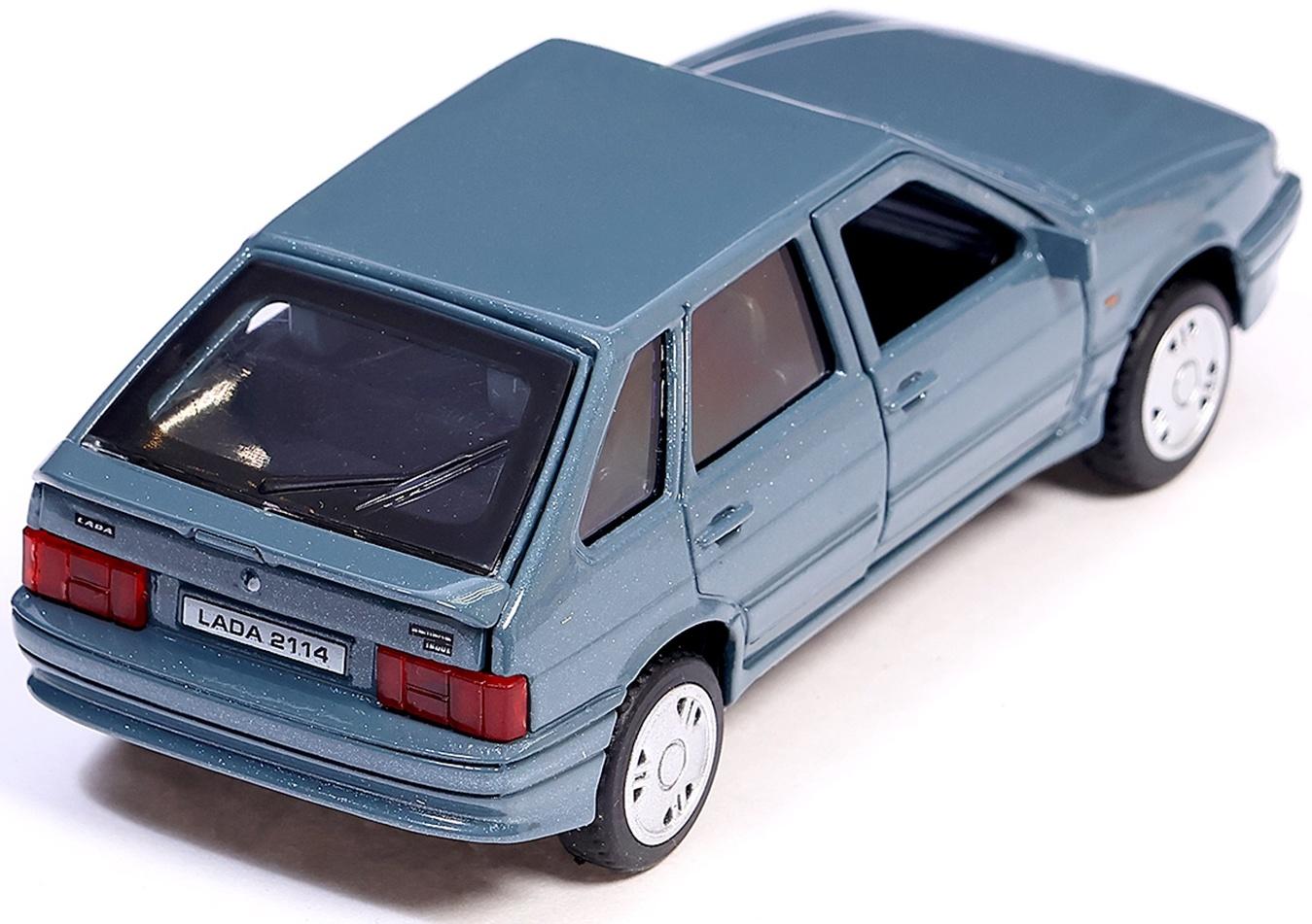 Машина металлическая «Lada Samara», инерция, открываются двери, багажник, 12 см, цвет мокрый асфальт