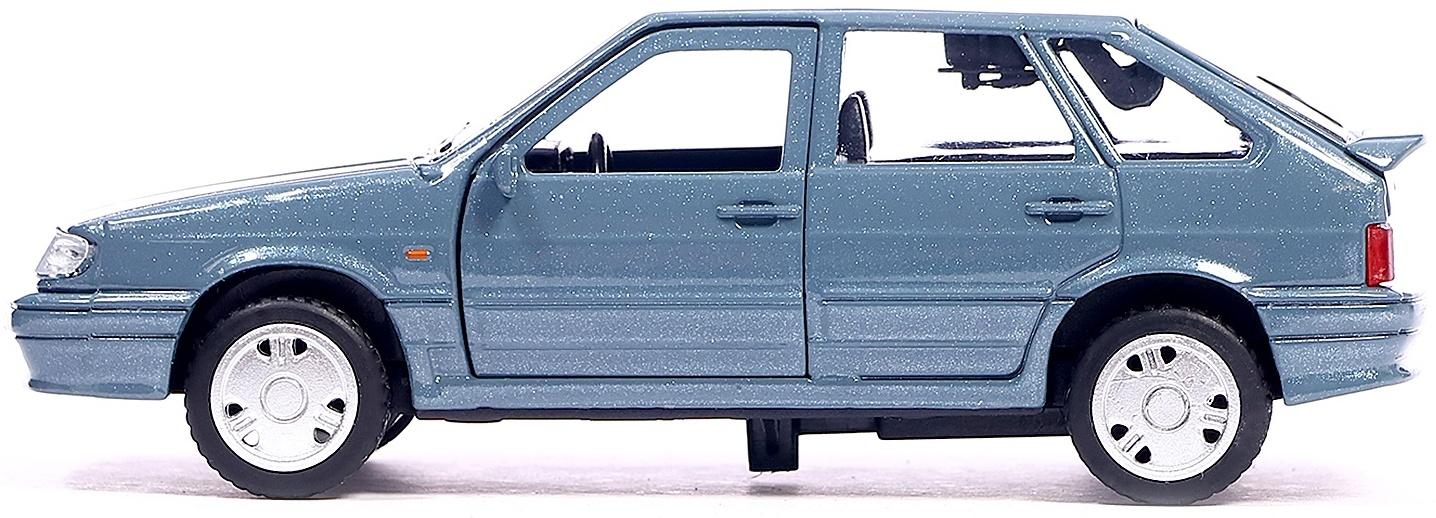 Машина металлическая «Lada Samara», инерция, открываются двери, багажник, 12 см, цвет мокрый асфальт
