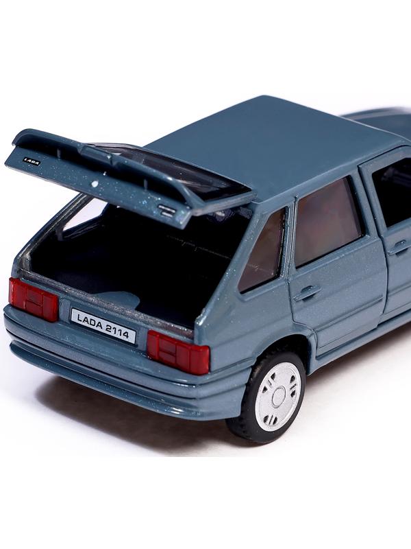 Машина металлическая «Lada Samara», инерция, открываются двери, багажник, 12 см, цвет мокрый асфальт
