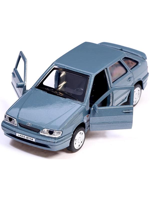 Машина металлическая «Lada Samara», инерция, открываются двери, багажник, 12 см, цвет мокрый асфальт
