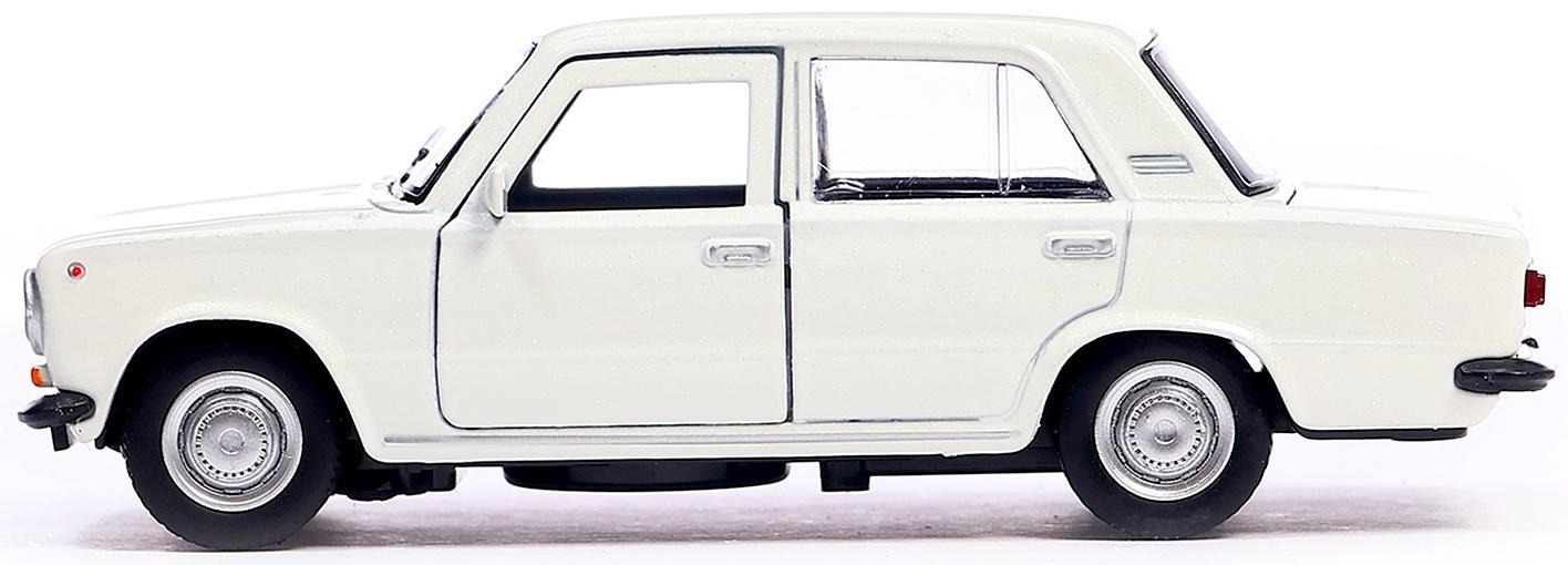 Машина металлическая «ВАЗ-2101», инерция, открываются двери, багажник, 12 см, цвет белый