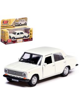 Машина металлическая «ВАЗ-2101», инерция, открываются двери, багажник, 12 см, цвет белый