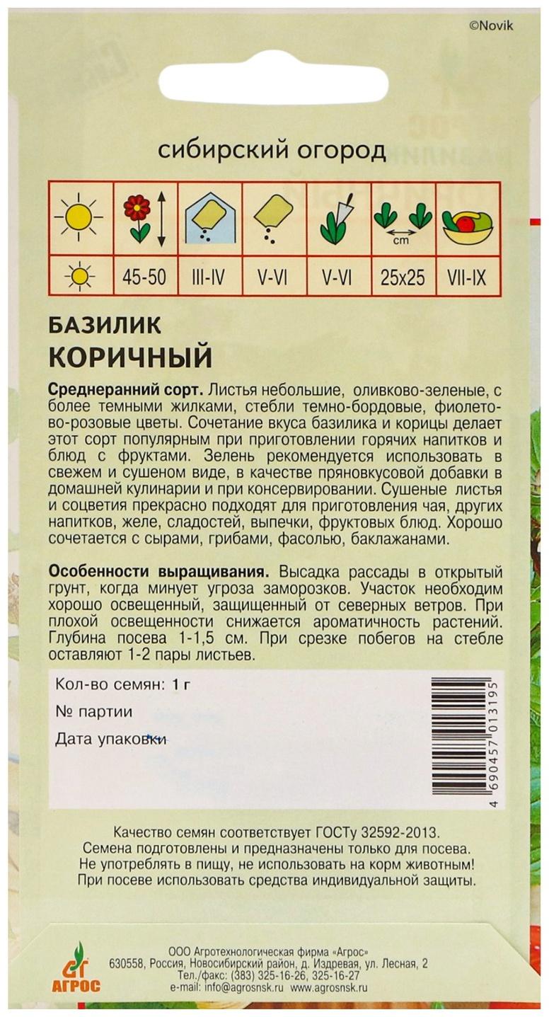 Семена Базилик