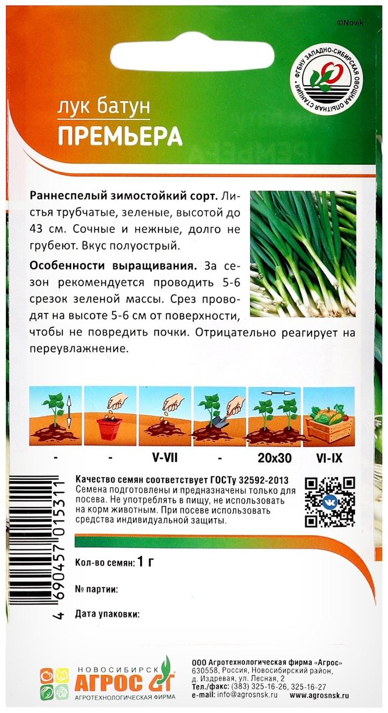 Семена Лук батун