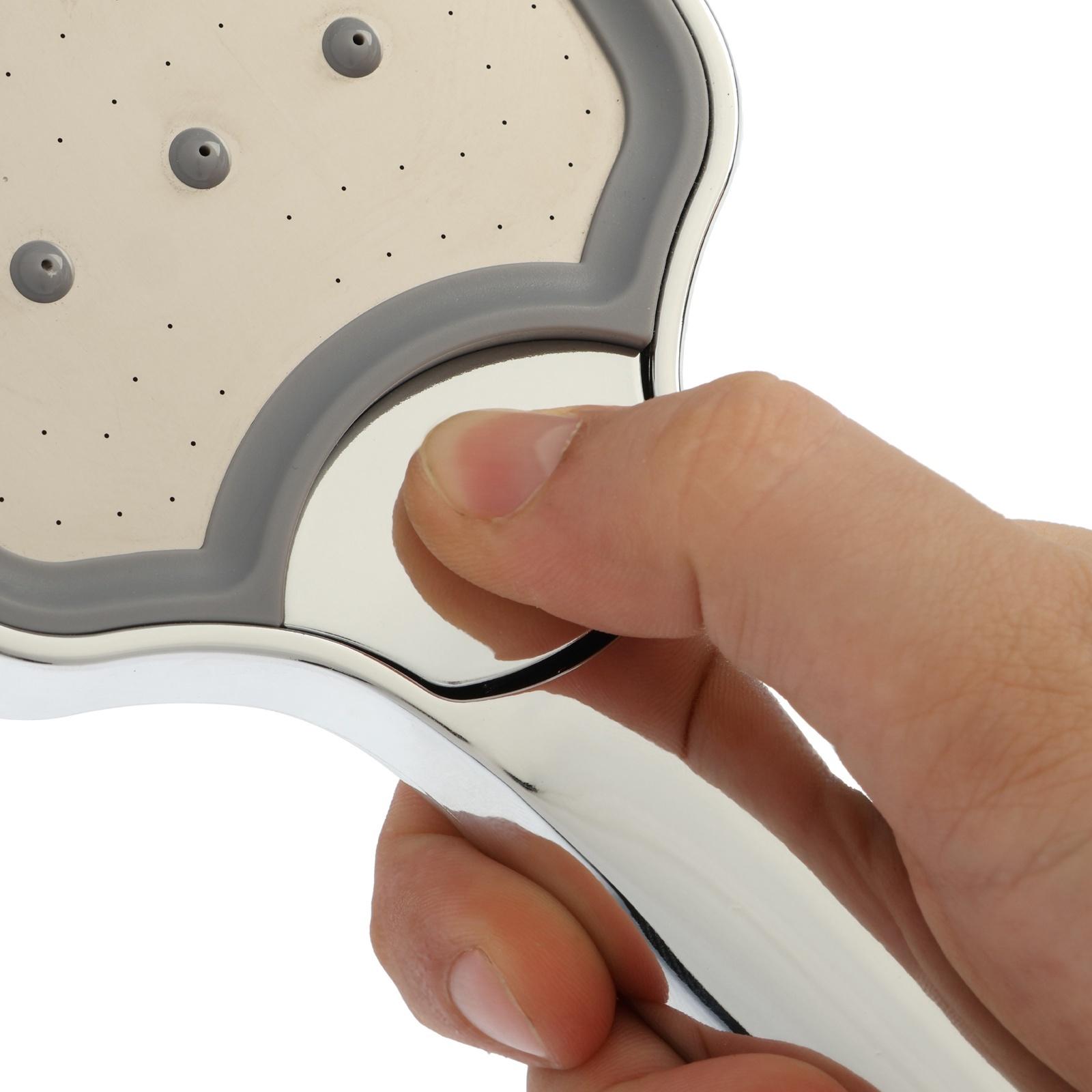 Лейка для душа Accoona A351, пластик, рассеиватель из нержавеющей стали, 3 режима, цвет хром