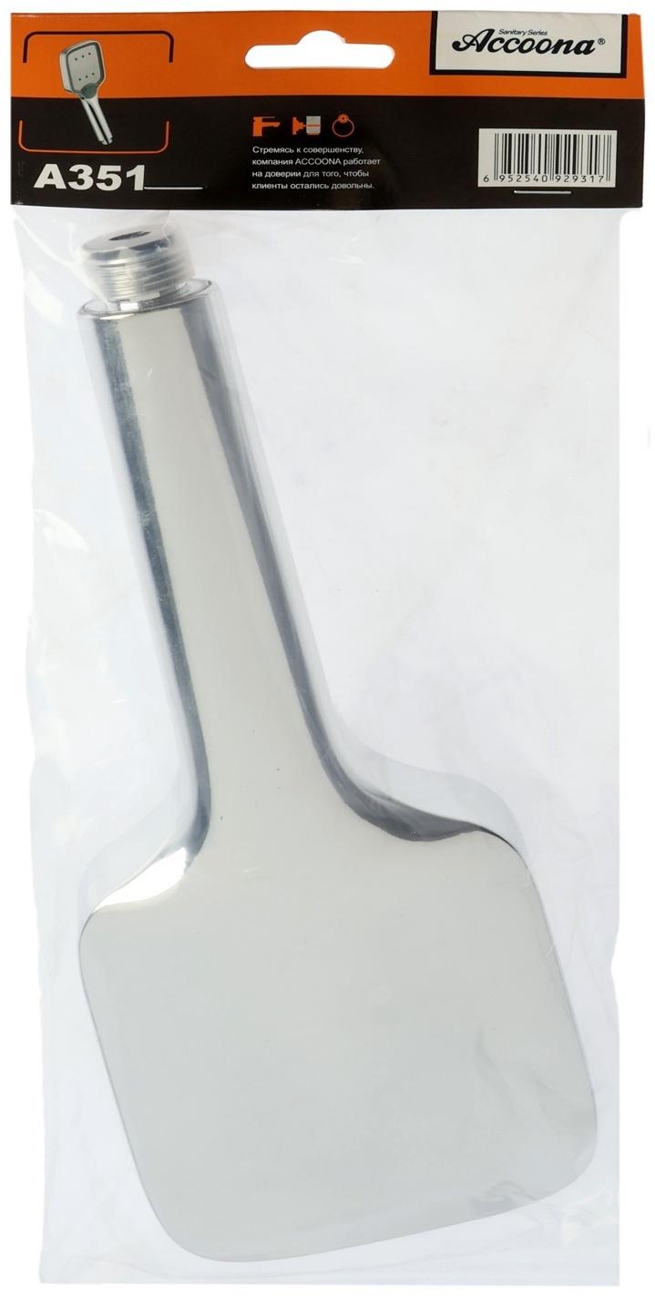 Лейка для душа Accoona A351, пластик, рассеиватель из нержавеющей стали, 3 режима, цвет хром