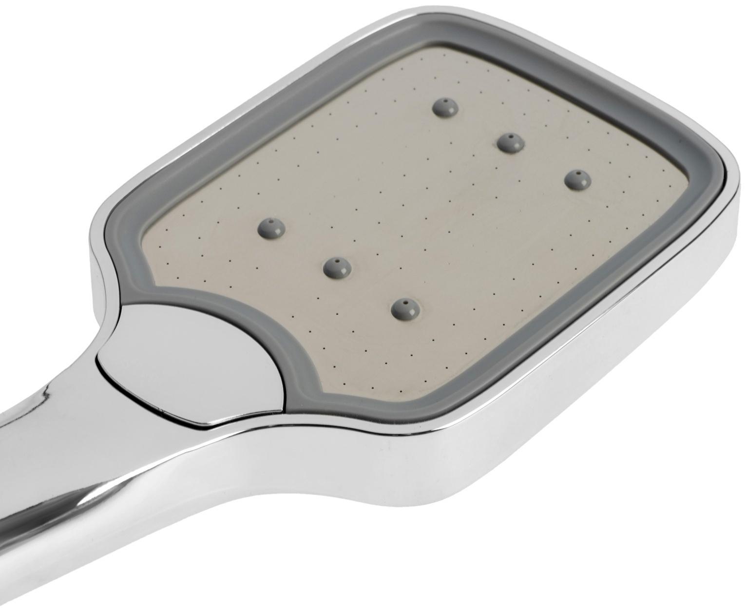 Лейка для душа Accoona A351, пластик, рассеиватель из нержавеющей стали, 3 режима, цвет хром