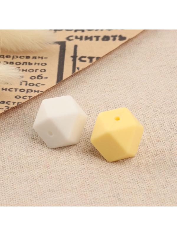 Набор бусин для макраме «Шестиугольник», d = 17 мм, силикон, 10 шт