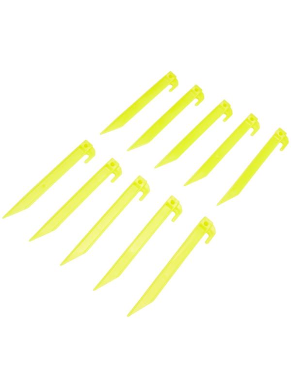 Колышки туристические, набор - 10 шт, пластик, 19 см