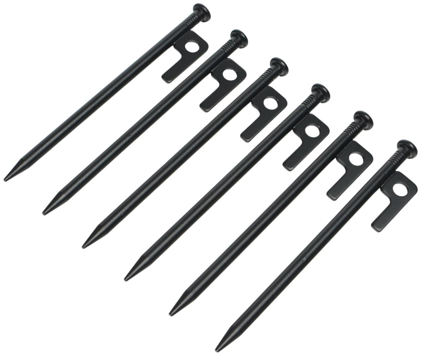 Колышки туристические, набор - 6 шт, металл, 20 х 1 см