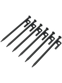 Колышки туристические, набор - 6 шт, металл, 20 х 1 см