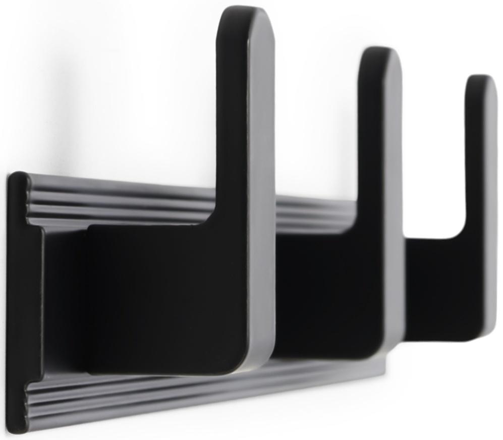 Вешалка CAPPIO CVP007, алюминиевая, трехрожковая, цвет черный