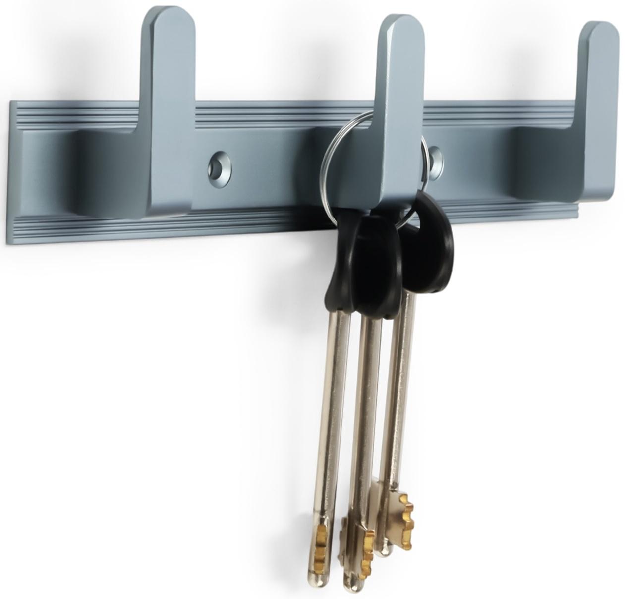 Вешалка CAPPIO CVP007, алюминиевая, трехрожковая, цвет графит