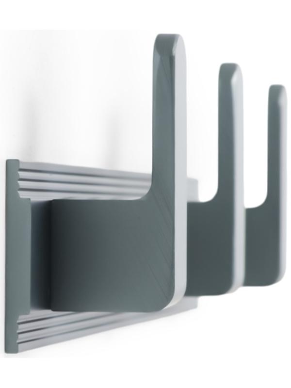 Вешалка CAPPIO CVP007, алюминиевая, трехрожковая, цвет графит