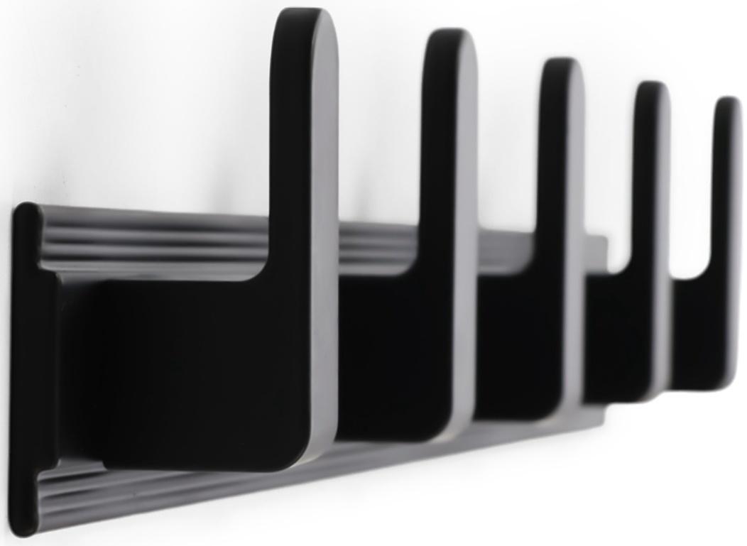 Вешалка CAPPIO CVP007, алюминиевая, пятирожковая, цвет чёрный