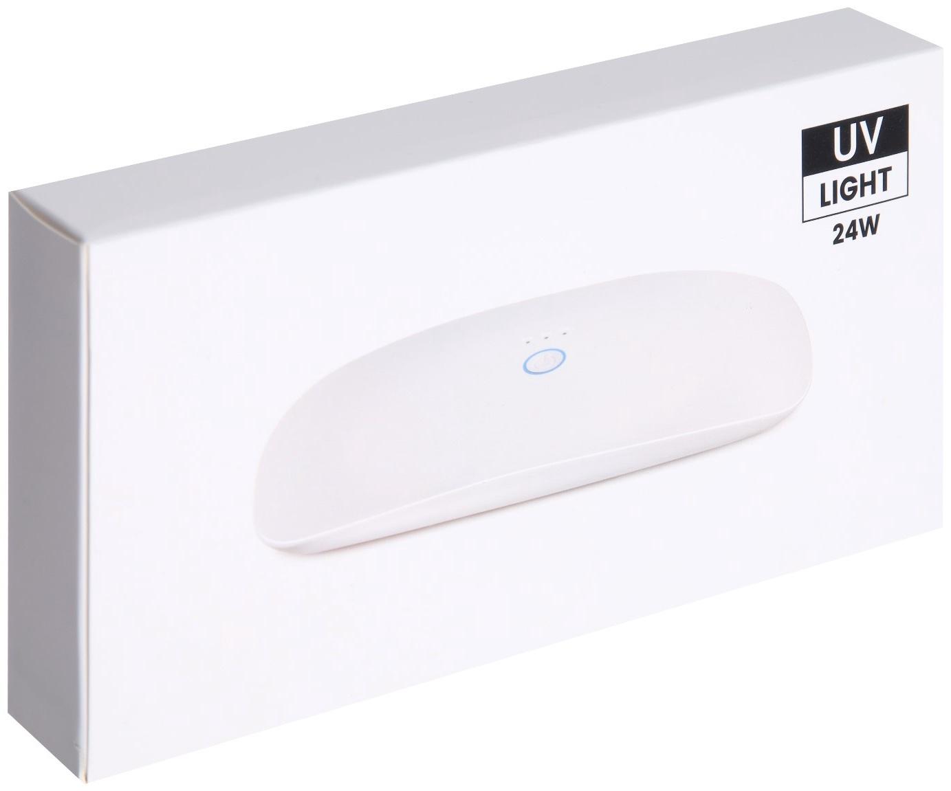 Лампа для маникюра, LED, 18 диодов, 3 Вт, таймер, USB, белая