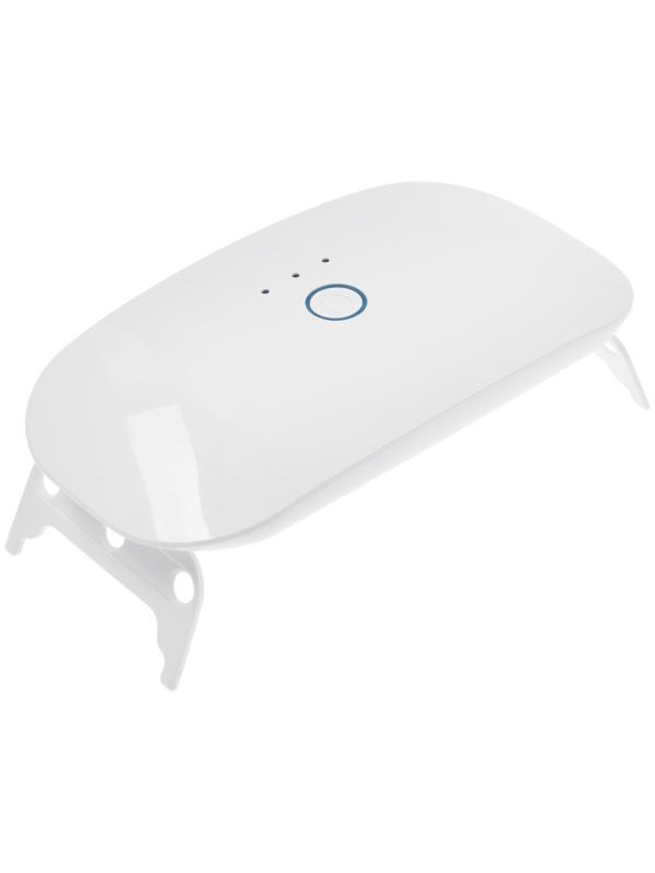 Лампа для маникюра, LED, 18 диодов, 3 Вт, таймер, USB, белая