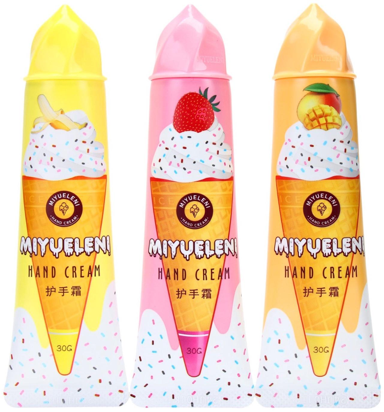 Крем для рук «Мороженный микс №1», набор 3 шт