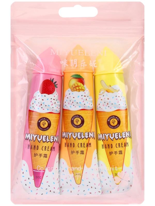 Крем для рук «Мороженный микс №1», набор 3 шт
