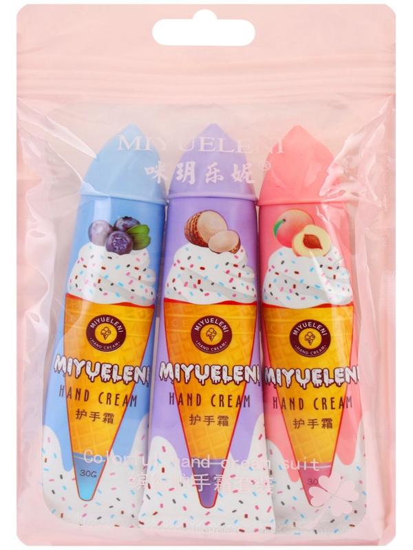 Крем для рук «Мороженный микс №2», набор 3 шт