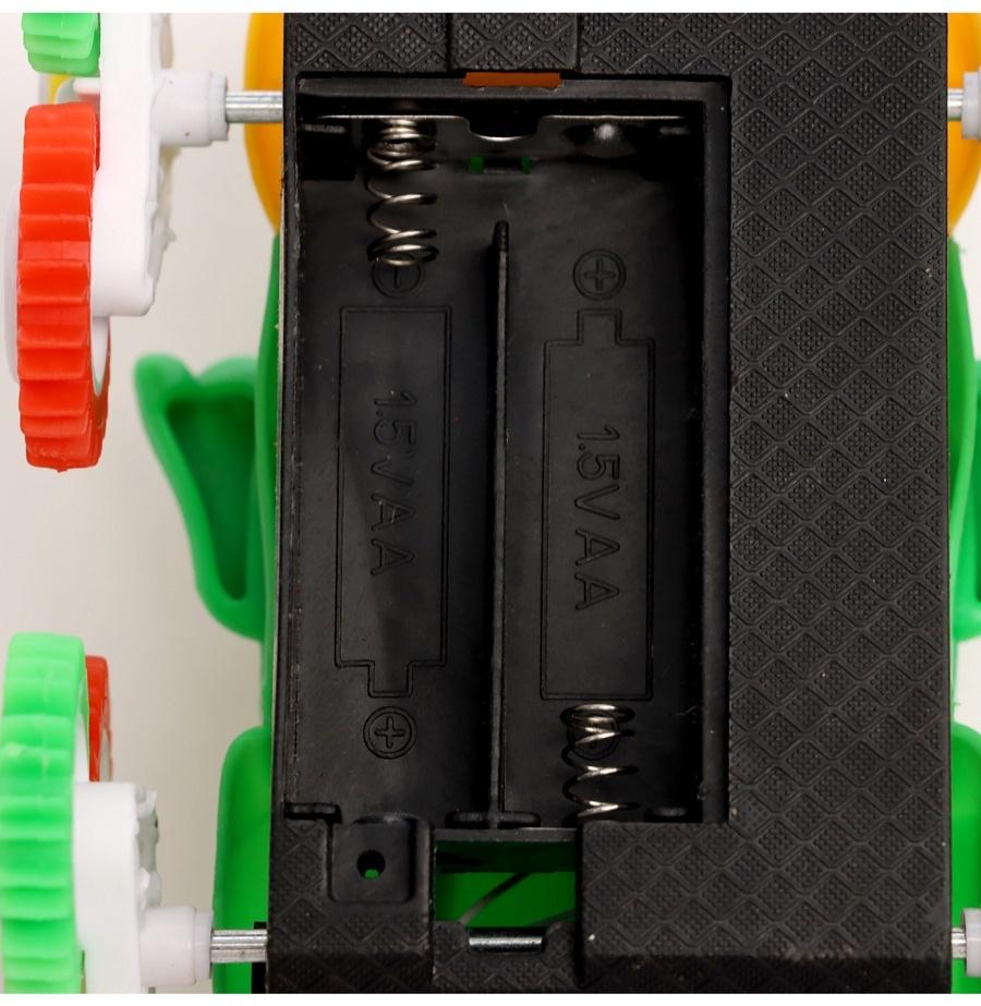 Машинка-перевёртыш «Лягушка», работает от батареек, цвет зеленый