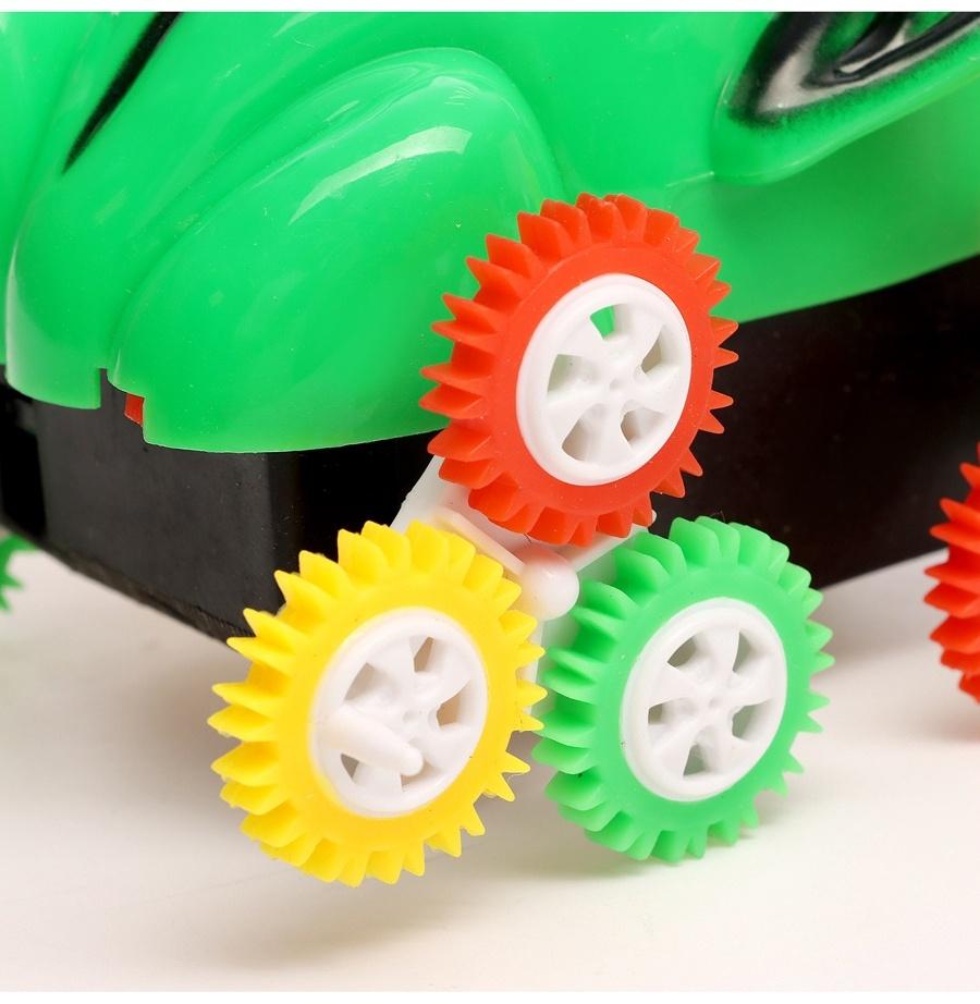 Машинка-перевёртыш «Лягушка», работает от батареек, цвет зеленый