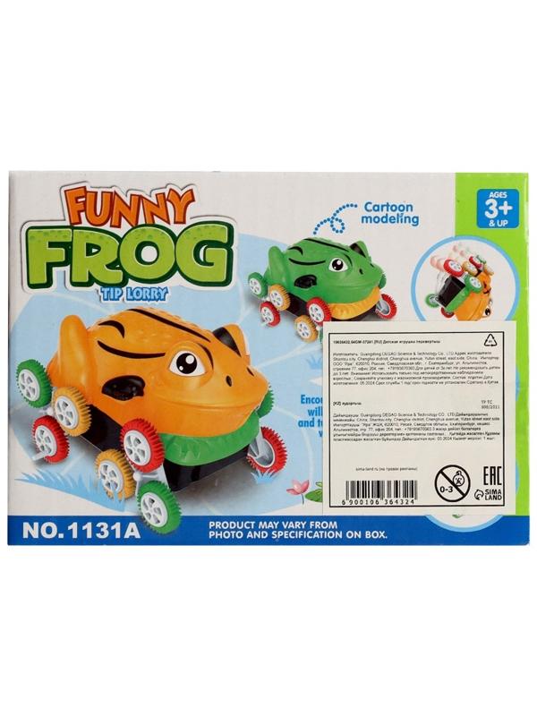 Машинка-перевёртыш «Лягушка», работает от батареек, цвет зеленый