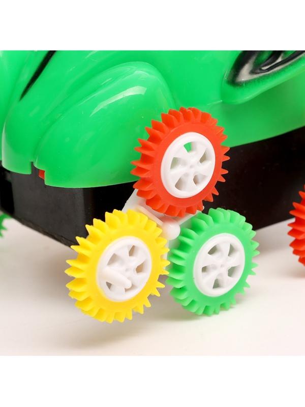 Машинка-перевёртыш «Лягушка», работает от батареек, цвет зеленый