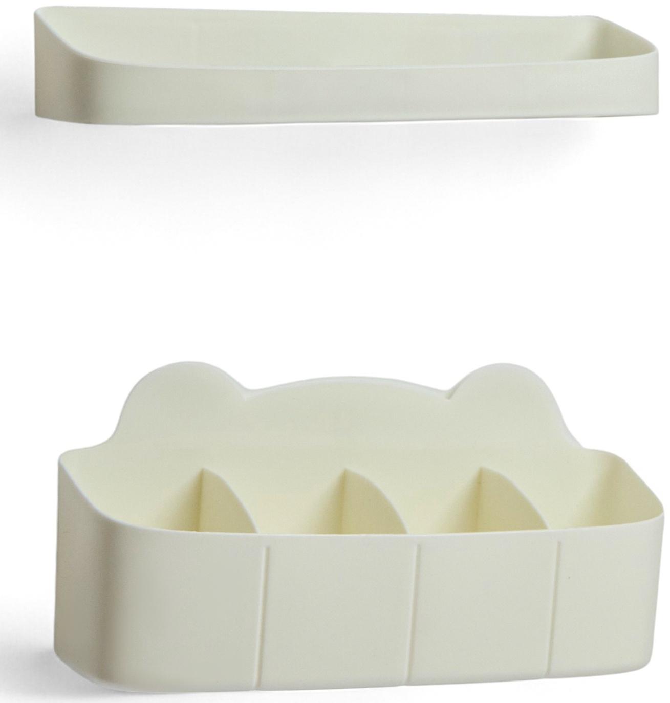 Подставка для зонтов, пластик, 23,5×7,5×11 см, 6,5×23,5×4 см, белая