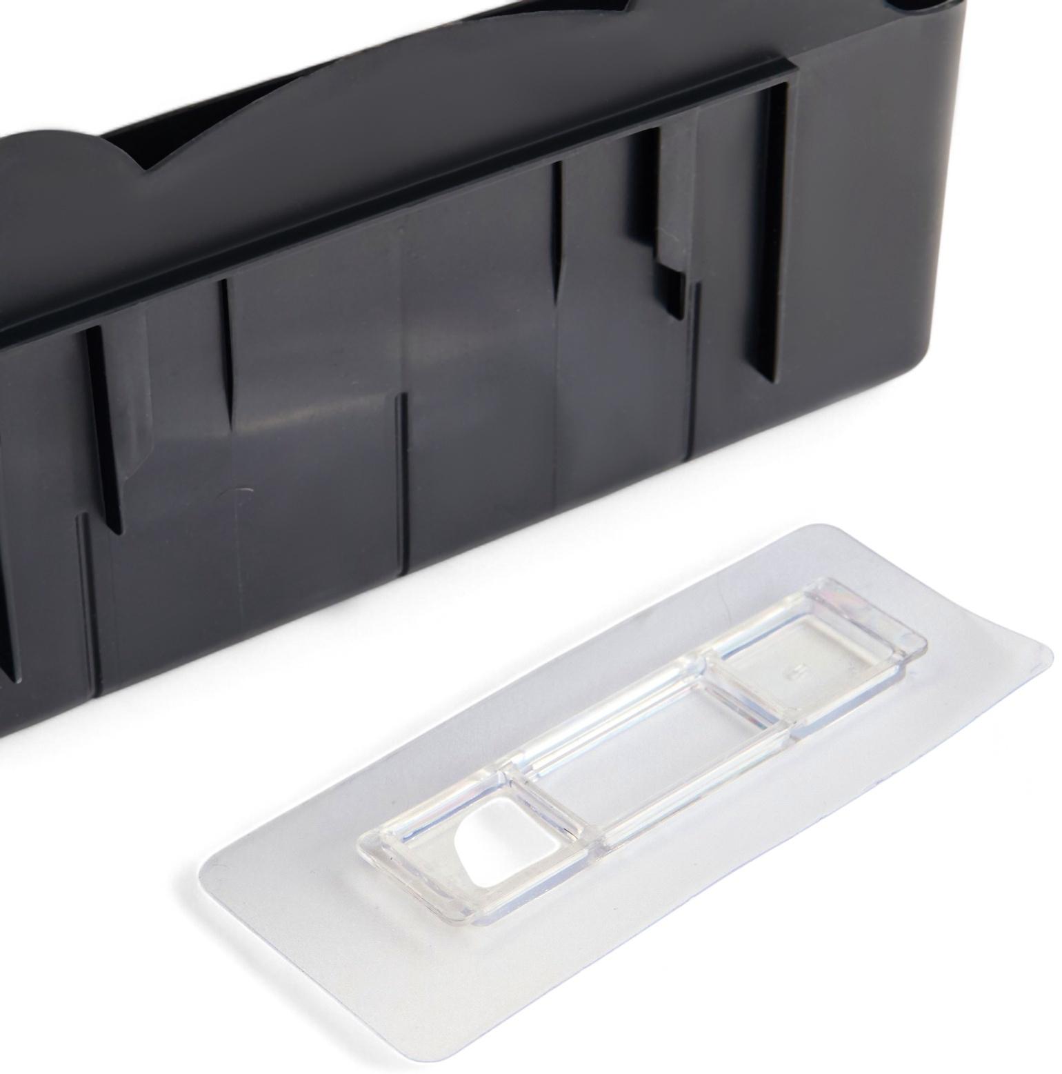 Подставка для зонтов, пластик, 23,5×7,5×11 см, 6,5×23,5×4 см, чёрная