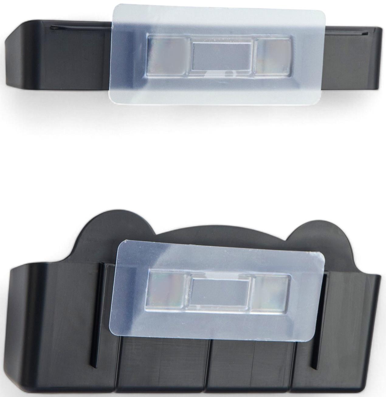 Подставка для зонтов, пластик, 23,5×7,5×11 см, 6,5×23,5×4 см, чёрная