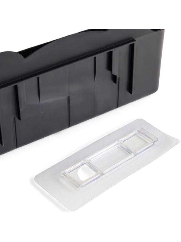 Подставка для зонтов, пластик, 23,5×7,5×11 см, 6,5×23,5×4 см, чёрная