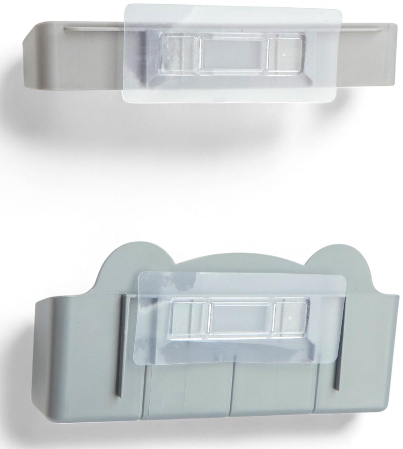 Подставка для зонтов, пластик, 23,5×7,5×11 см, 6,5×23,5×4 см, серая