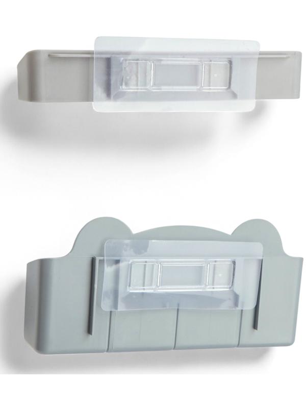 Подставка для зонтов, пластик, 23,5×7,5×11 см, 6,5×23,5×4 см, серая