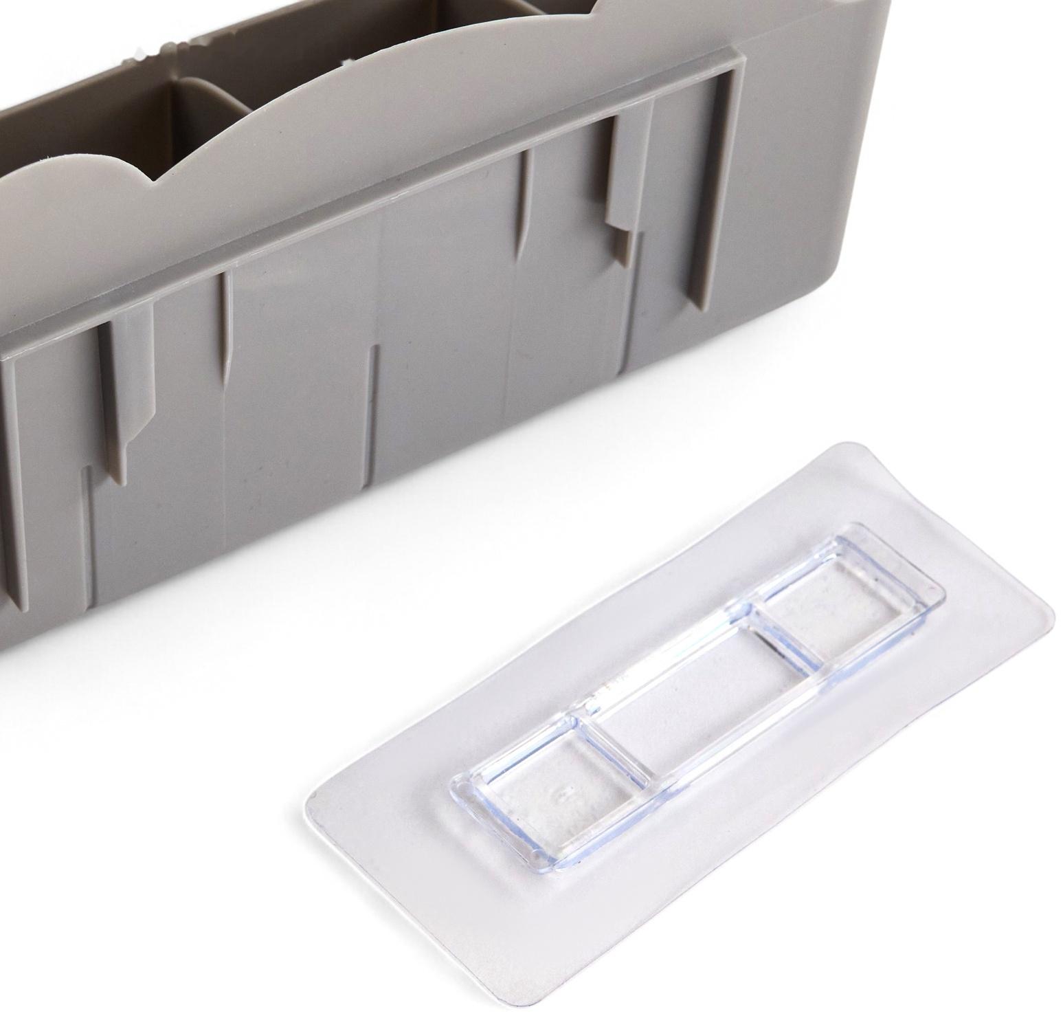 Подставка для зонтов, пластик, 23,5×7,5×11 см, серая