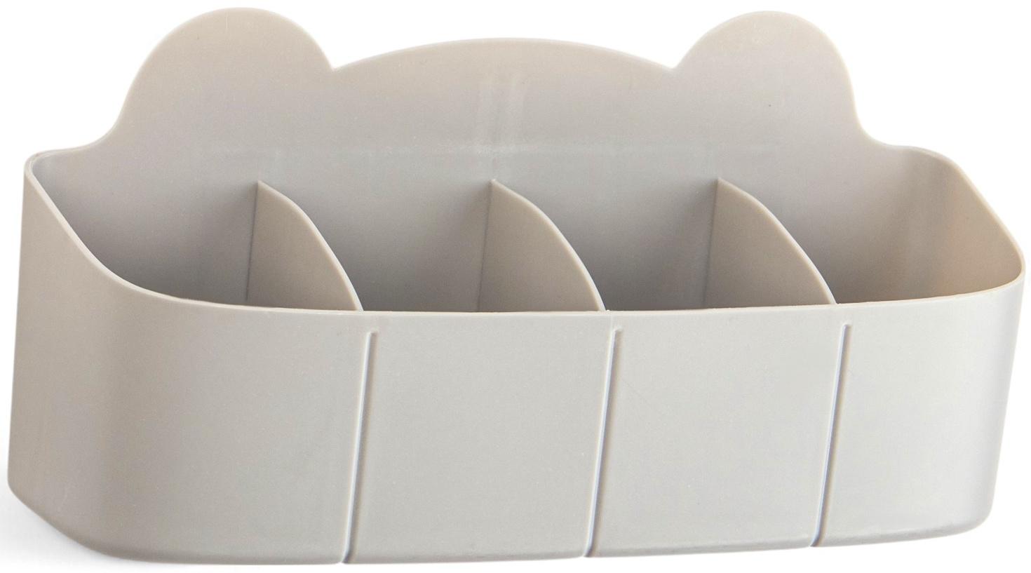 Подставка для зонтов, пластик, 23,5×7,5×11 см, серая