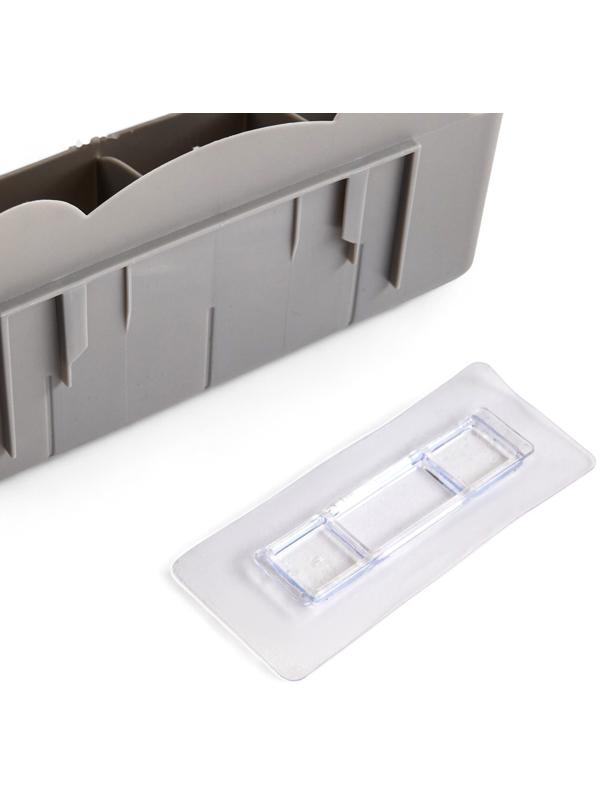 Подставка для зонтов, пластик, 23,5×7,5×11 см, серая