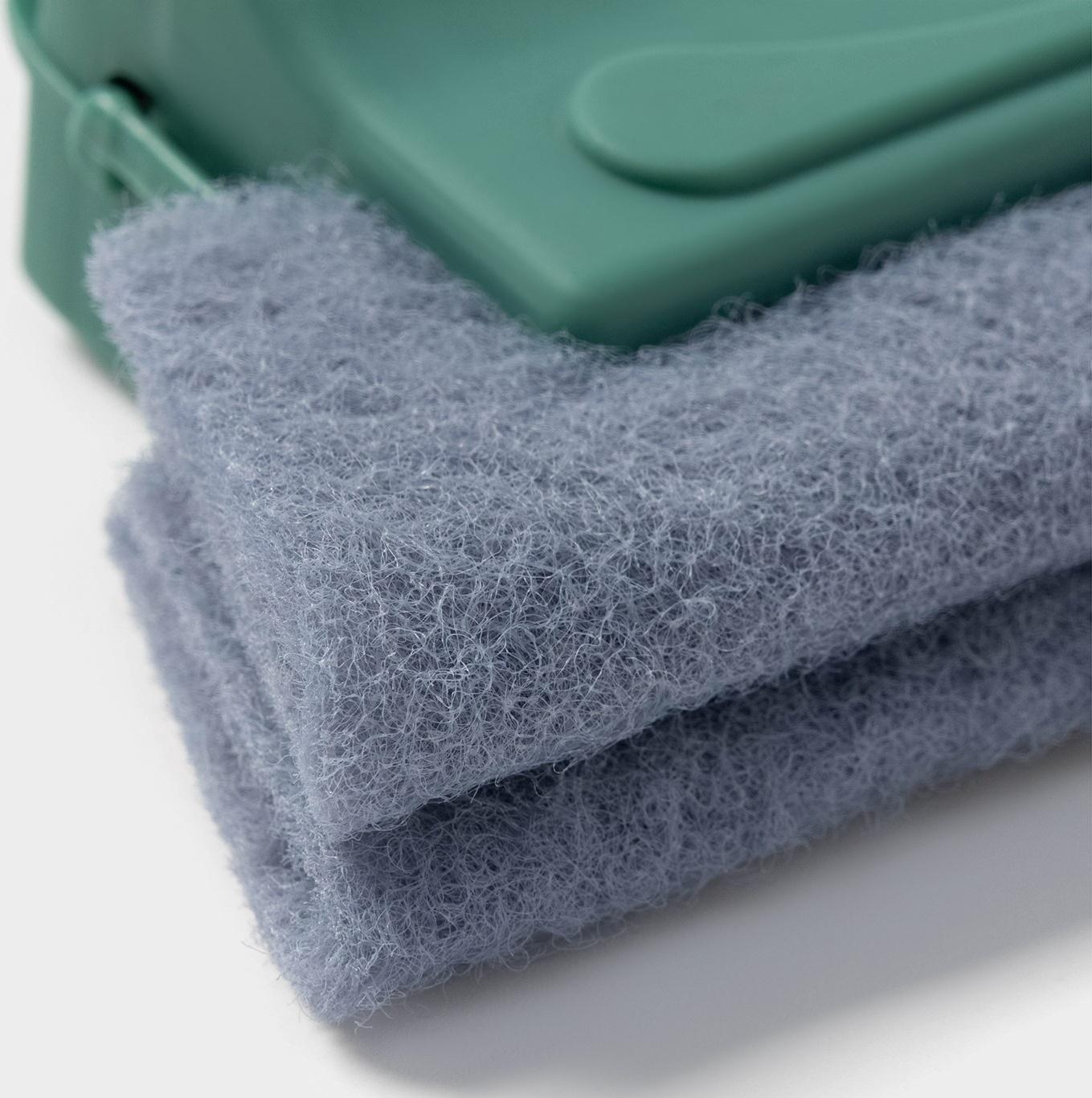 Щётки для оконных рам и труднодоступных мест, 4 сменных насадок, 13.5×8.2 см