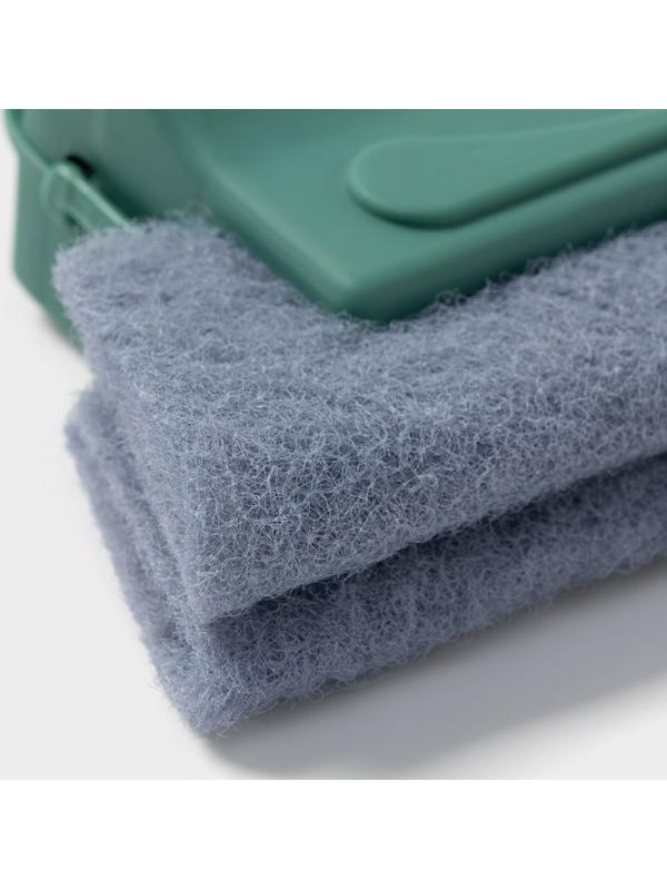 Щётки для оконных рам и труднодоступных мест, 4 сменных насадок, 13.5×8.2 см